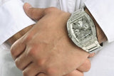  Shop Authentic Guess Phoenix Multifunction Crystals Silver Dial Silver Steel Strap Watch For Men - GW0094G1 - Luxxuri