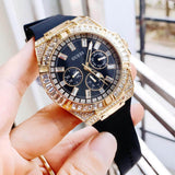  Shop Authentic Guess Zeus Chronograph Diamonds Black Dial Black Silicone Strap Watch For Men - GW0208G2 - Luxxuri