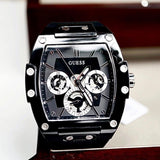  Shop Authentic Guess Phoenix Multifunction Black Dial Black Rubber Strap Watch for Men - GW0203G3 - Luxxuri