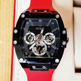  Shop Authentic Guess Phoenix Multifunction Black Dial Red Rubber Strap Watch for Men - GW0203G4 - Luxxuri