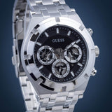  Shop Authentic Guess Continental Black Dial Silver Steel Strap Watch for Men - GW0260G1 - Luxxuri