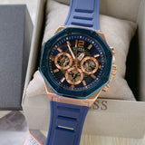  Shop Authentic Guess Momentum Chronograph Blue Dial Blue Rubber Strap Watch for Men - GW0263G2 - Luxxuri
