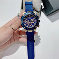  Shop Authentic Guess Navigator Chronograph Blue Dial Blue Rubber Strap Watch for Men - GW0264G4 - Luxxuri
