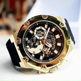  Shop Authentic Guess Third Gear Multifunction Black Dial Black Rubber Strap Watch for Men - GW0334G2 - Luxxuri