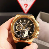  Shop Authentic Guess Third Gear Multifunction Black Dial Black Rubber Strap Watch for Men - GW0334G2 - Luxxuri