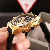 Shop Authentic Guess Third Gear Multifunction Black Dial Black Rubber Strap Watch for Men - GW0334G2 - Luxxuri