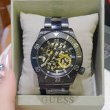  Shop Authentic Guess Axel Multifunction Black Dial Black Steel Strap Watch For Men - GW0488G3 - Luxxuri