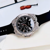  Shop Authentic Guess Baguette Crystals Black Dial Black Silicone Strap Watch For Men - GW0208G1 - Luxxuri