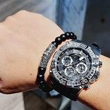  Shop Authentic Guess Trophy Multifunction Black Dial Black Rubber Strap Watch for Men - GW0333G1 - Luxxuri