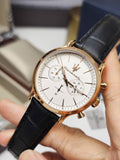  Shop Authentic Maserati Epoca Chronograph White Dial Black Leather Strap Watch For Men - R8871618016 - Luxxuri