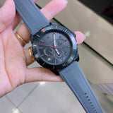  Shop Authentic Michael Kors Cunningham Multifunction Grey Dial Grey Rubber Strap Watch For Men - MK7164 - Luxxuri