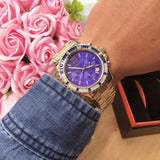  Shop Authentic Michael Kors Everest Chronograph Blue Dial Gold Steel Strap Watch for Women - MK5754 - Luxxuri