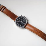  Shop Authentic Michael Kors Gage Chronograph Quartz Black Dial Brown Leather Strap Watch For Men - MK8333 - Luxxuri
