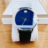  Shop Authentic Movado Museum Classic Blue Dial Black Leather Strap Watch for Men - 0607197 - Luxxuri
