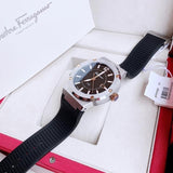  Shop Authentic Salvatore Ferragamo F-80 Black Dial Black Rubber Strap Watch For Men - SFHY00120 - Luxxuri
