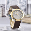  Shop Authentic Versace V-Urban Quartz Grey Dial Brown Leather Strap Watch for Men - VELQ00219 - Luxxuri