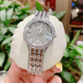  Shop Authentic Bulova Crystal Collection Silver Dial Silver Steel Strap Watch for Women - 96L243 - Luxxuri