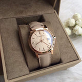  Shop Authentic Burberry The City Beige Dial Beige Leather Strap Watch for Women - BU9109 - Luxxuri