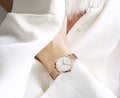  Shop Authentic Calvin Klein Even White Dial Rose Gold Mesh Bracelet Watch for Women - K7B23626 - Luxxuri