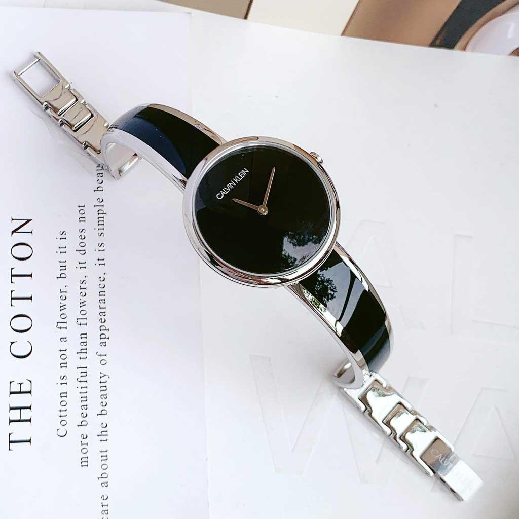  Shop Authentic Calvin Klein Seduce Black Dial Two Tone Steel Strap Watch for Women - K4E2N111 - Luxxuri