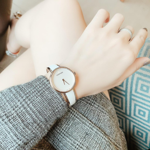  Shop Authentic Calvin Klein Seduce White Dial Two Tone Steel Strap Watch for Women - K4E2N616 - Luxxuri