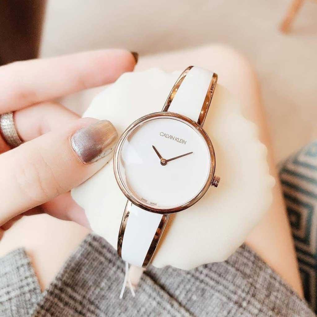  Shop Authentic Calvin Klein Seduce White Dial Two Tone Steel Strap Watch for Women - K4E2N616 - Luxxuri