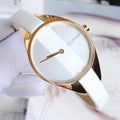  Shop Authentic Calvin Klein Rebel White Grey Dial White Leather Strap Watch for Women - K8P236L6 - Luxxuri