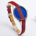  Shop Authentic Calvin Klein Rebel Blue Maroon Dial Maroon Leather Strap Watch for Women - K8P231UN - Luxxuri