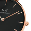  Shop Authentic Daniel Wellington Classic Petite York Black Dial Brown Leather Strap Watch For Women - DW00100170 - Luxxuri
