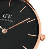 Shop Authentic Daniel Wellington Classic Petite York Black Dial Brown Leather Strap Watch For Women - DW00100170 - Luxxuri