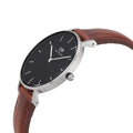  Shop Authentic Daniel Wellington Classic Petite St Mawes Black Dial Brown Leather Strap Watch For Women - DW00100181 - Luxxuri