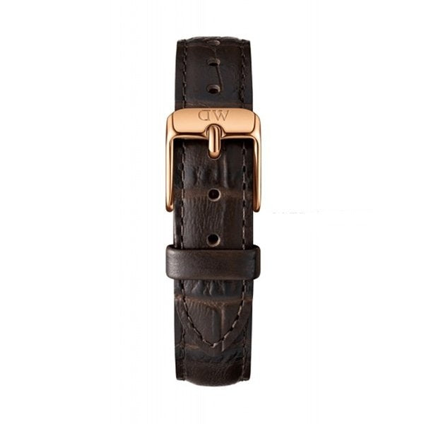  Shop Authentic Daniel Wellington Classic Petite York Black Dial Brown Leather Strap Watch For Women - DW00100170 - Luxxuri