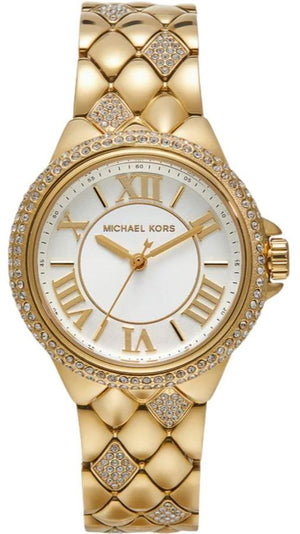 Shop Authentic Michael Kors Camile Analog White Dial Gold Steel Strap Watch for Women - MK4801 - Luxxuri