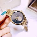  Shop Authentic Michael Kors Portia Black Dial Gold Steel Strap Watch for Women - MK3788 - Luxxuri