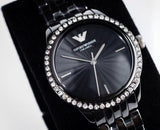 Shop Authentic Emporio Armani Ceramica Crystals Black Dial Black Ceramic Strap Watch For Women - AR1478 - Luxxuri