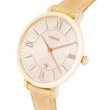  Shop Authentic Fossil Jacqueline White Dial Brown Leather Strap Watch for Women - ES3487 - Luxxuri