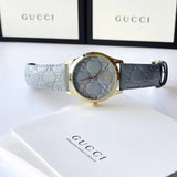  Shop Authentic Gucci G Timeless Quartz Blue Dial Blue Leather Strap Watch For Men - YA1264097 - Luxxuri