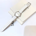  Shop Authentic Gucci G-Timeless Mother of Pearl White Dial White Leather Strap Watch For Women - YA126597 - Luxxuri