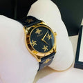  Shop Authentic Gucci G-Timeless Black Dial Black Leather Strap Watch For Women - YA1264055 - Luxxuri