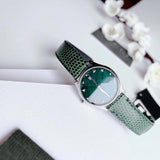  Shop Authentic Gucci G-Timeless Green Mother of Pearl Dial Green Leather Strap Watch For Women - YA126585 - Luxxuri