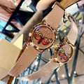 Shop Authentic Gucci G Timeless Butterfly Brown Dial Brown Leather Strap Watch For Women - YA1264063 - Luxxuri