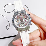  Shop Authentic Guess Glitz Pride Limited Edition White Dial White Rubber Strap Watch for Women - GW0407L4 - Luxxuri