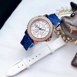  Shop Authentic Guess Crown Jewel Diamonds White Dial Blue Rubber Strap Watch for Women - GW0411L2 - Luxxuri
