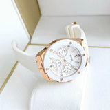  Shop Authentic Guess Athena White Dial White Rubber Strap Watch For Women - GW0030L3 - Luxxuri