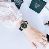  Shop Authentic Guess Solstice Green Dial Black Rubber Strap Watch for Women - GW0113L1 - Luxxuri