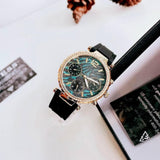  Shop Authentic Guess Solstice Green Dial Black Rubber Strap Watch for Women - GW0113L1 - Luxxuri