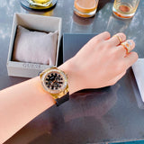  Shop Authentic Guess Venus Diamonds Black Dial Black Rubber Strap Watch for Women - GW0118L1 - Luxxuri