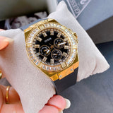  Shop Authentic Guess Venus Diamonds Black Dial Black Rubber Strap Watch for Women - GW0118L1 - Luxxuri