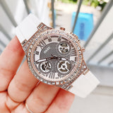  Shop Authentic Guess Moonlight Diamonds White Dial White Rubber Strap Watch for Women - GW0257L2 - Luxxuri