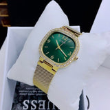  Shop Authentic Guess Quartz Green Dial Gold Mesh Strap Watch For Women - GW0354L5 - Luxxuri